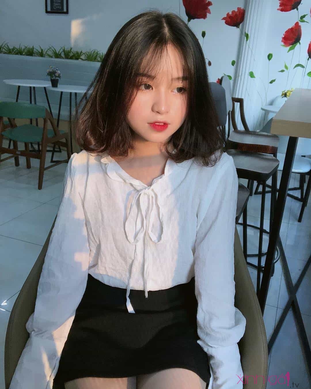 Hình gái đẹp tóc ngắn 12 tuổi che mặt Nguyễn Diệu Anh đẹp lại dễ thương